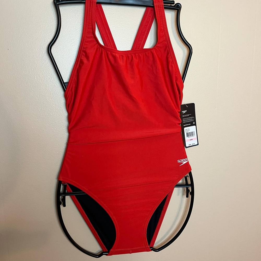 Speedo ProLT Solid Super Pro Red Team Suit in a 34 / 8
